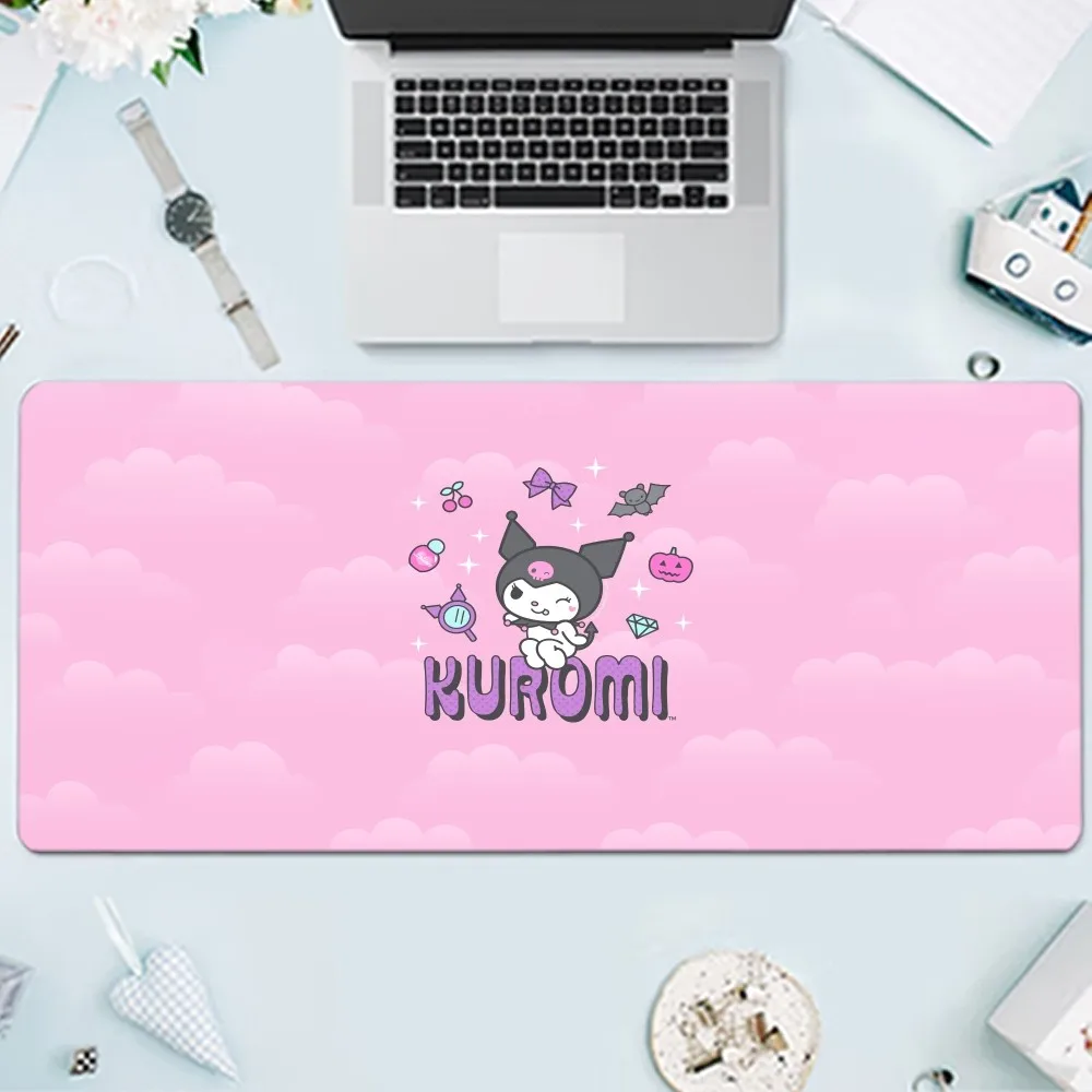 Kuromi Kawaii Mousepad Large Gaming Compute Gamer PC Keyboard Mouse Mat 8 - Kuromi Store
